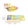 domino set, cartoon domino, animal domino, wooden domino, dominoes game set