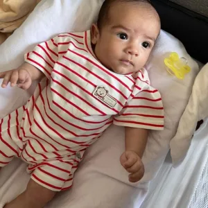 Received Baby One-Piece Short Sleeve Romper from customer M***n.