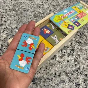 Received Wooden Animal Domino Game Set from customer N***q.
