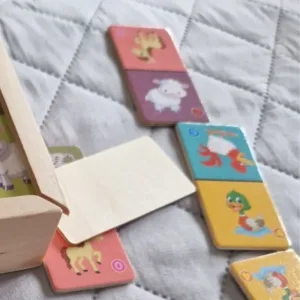 Received Wooden Animal Domino Game Set from customer T***y.