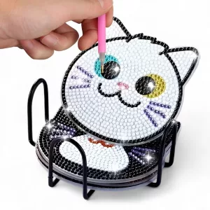 diamond painting kit, diamond art kit, cat diamond painting, diamond art painting kit