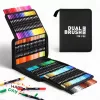 painting markers, acrylic markers, acrylic paint markers, acrylic marker pens, dual tip markers