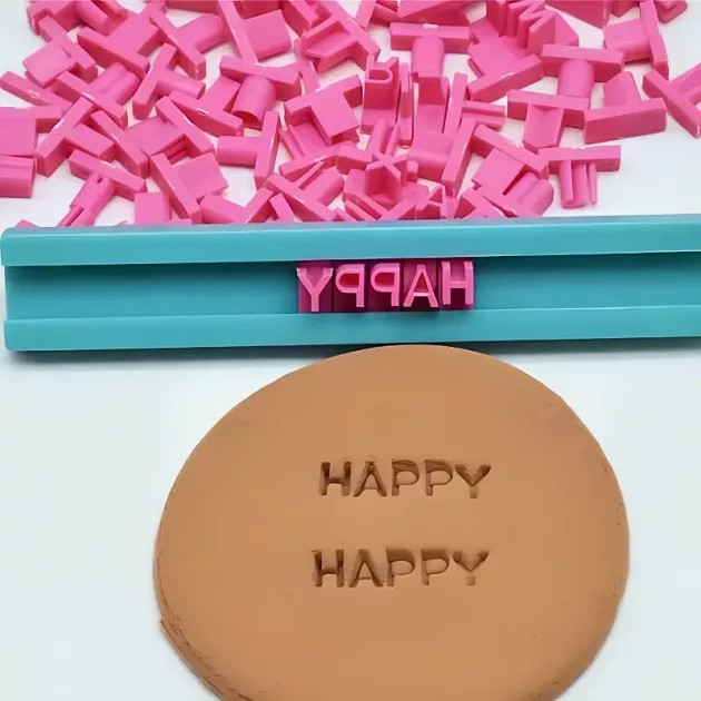 letters for crafts, stamping letters, alphabet stamps, alphabet stamps for clay
