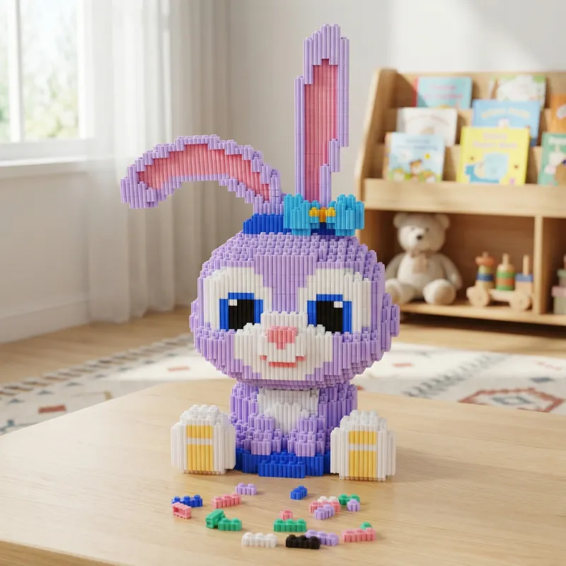 3d building blocks, rabbit building blocks