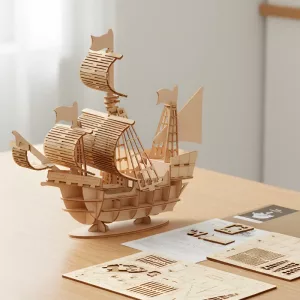 3D Vehicle Puzzle Wooden Building Blocks Construction Toy for Kids