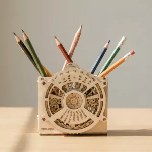 wooden assemble toy, pencil box 3d puzzle, wooden puzzle