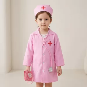 Doctor Pretend Play Role Set Medical Nurse Coat for Kids