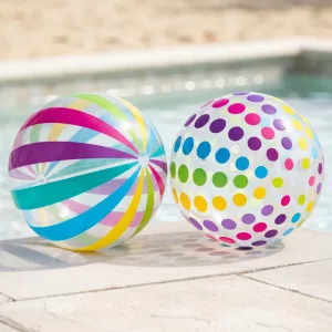 2pcs Inflatable Striped Volleyball Colourful Beach Ball